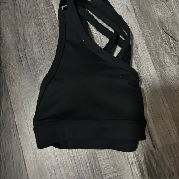 YoungLA Black Cross-Back Sports Bra - Picture 3 of 5